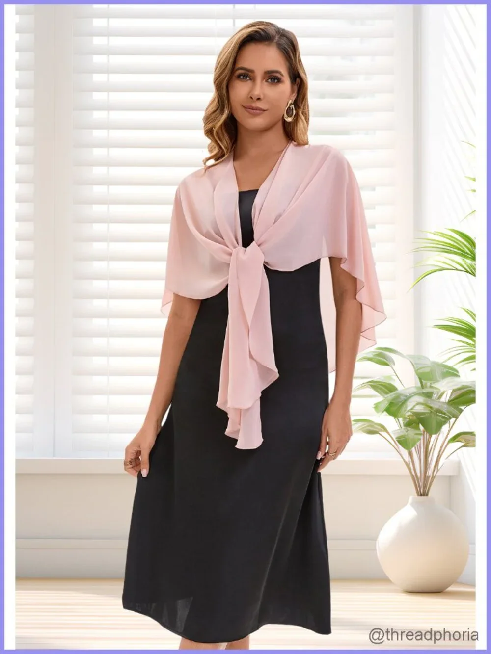Chiffon Shawl Wrap for Women Bridal Evening Scarf Lightweight Cover Up